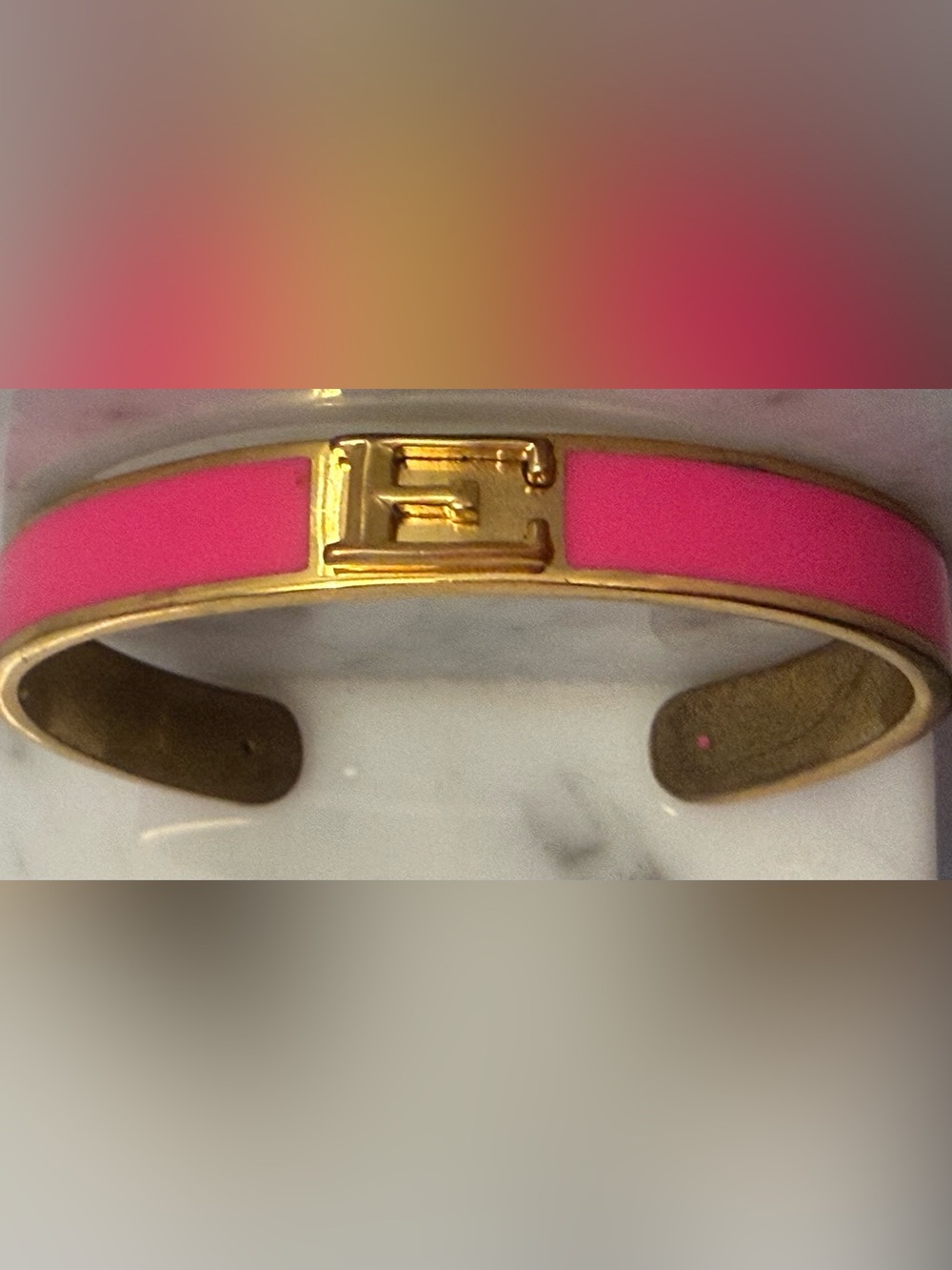 C. Wonder Initial Bracelet - E
